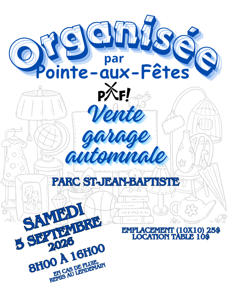 Affiche Vente garage automnale